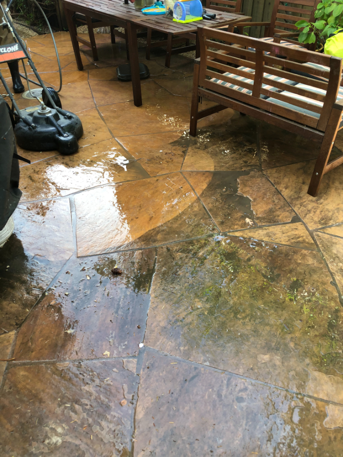 Backyard Patio Washing in Los Gatos, CA