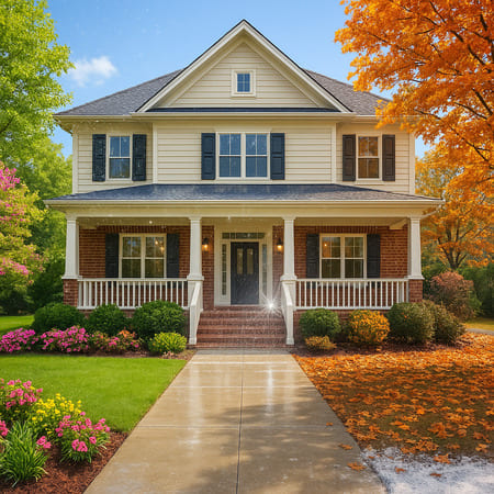 Seasonal house washing best times of year